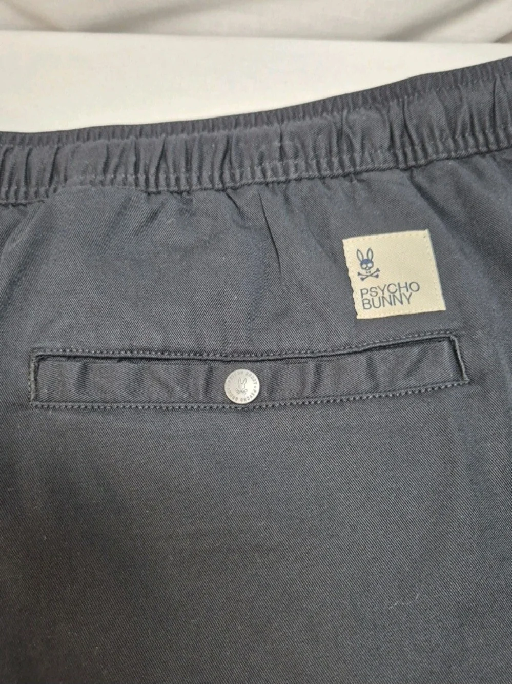 Psycho Bunny Shorts Men’s Size XXL Riviera Elastic Waist Drawstring Black NWT 30